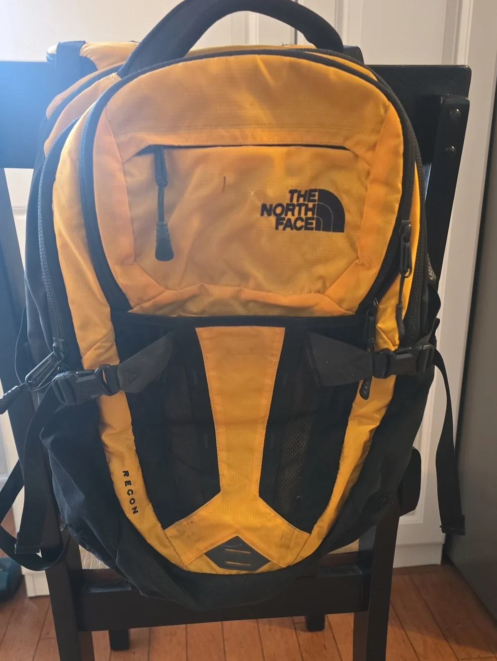 The North Face Recon Yellow and Black Men's Backpack